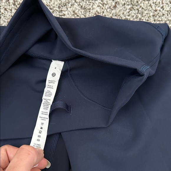 Lululemon Wunder Train Navy High-Waisted Shorts - Picture 6 of 8